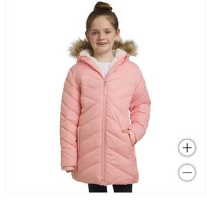 Land's End Hooded Youth Parka Jacket nwt, Pink